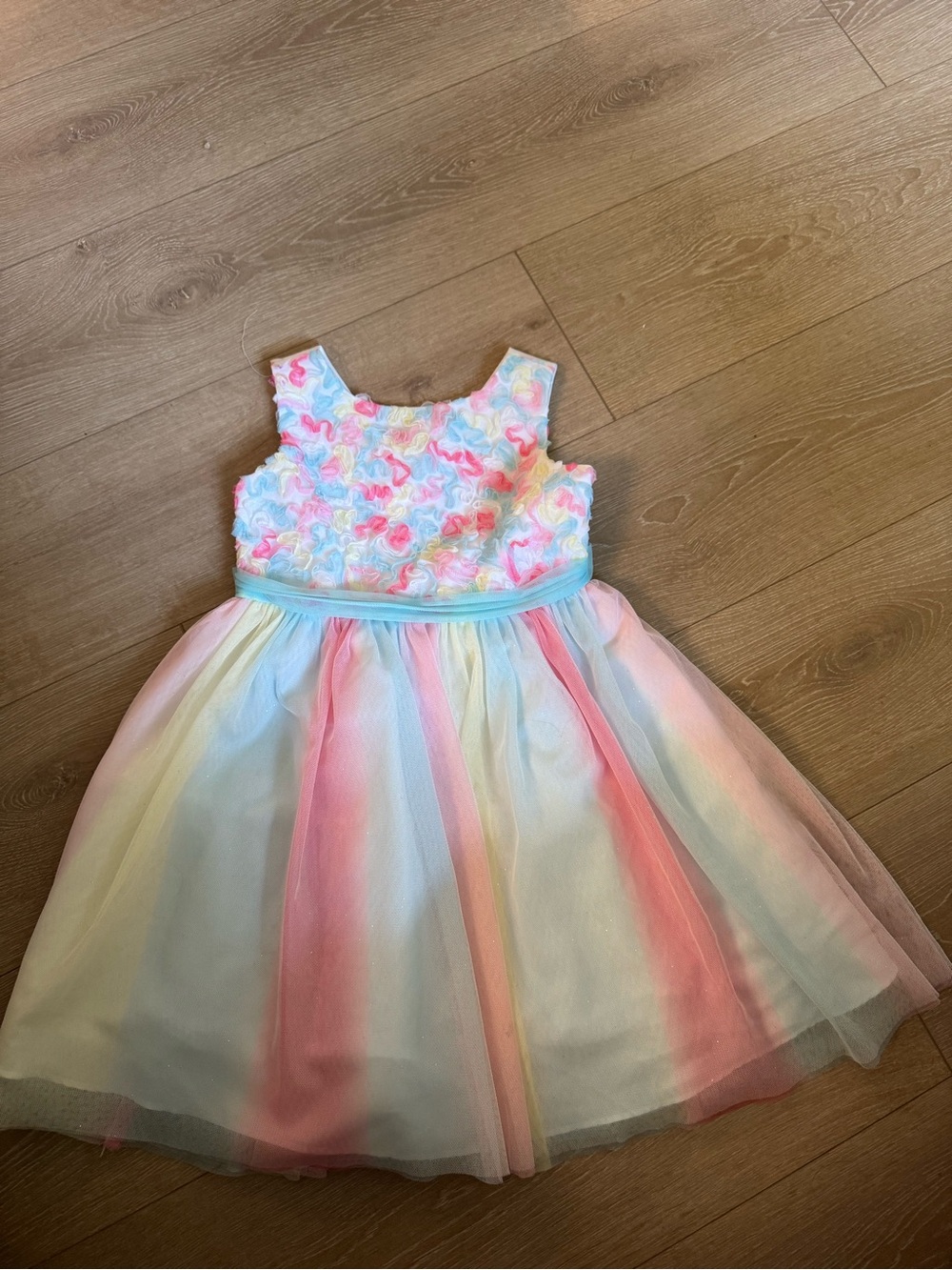 Pastel Rainbow Tulle Dress